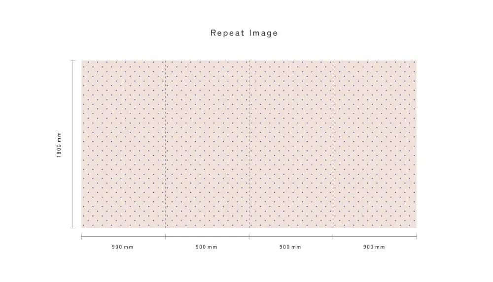 LIMELIGHT（ライムライト）のDO-PI-05は水玉（ドット）柄のピンドットのホワイト×ブラック色。オフィスの執務スペース・会議室や店舗デザインに対して温かみのあるモダンな空間演出に最適な個性化を実現する壁紙クロス。そのパターンイメージ。