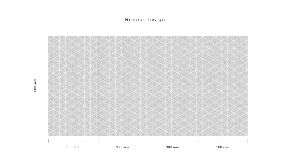 LIMELIGHT（ライムライト）のJA-KU-01は和柄のクミキッコウ（組亀甲）のホワイト×グレー色。 和柄でありながらもポップさと北欧スタイルの空間にも馴染む色合いは、オフィスの執務スペース・商業施設・店舗デザインの空間を個性化させるのに最適な壁紙クロス。 そのパターンイメージ。