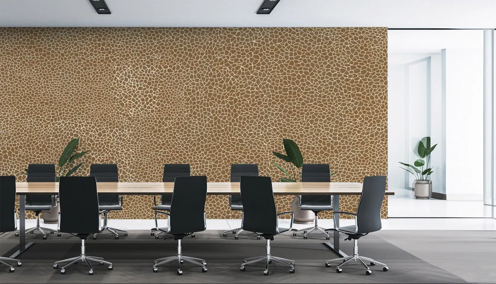 LIMELIGHT（ライムライト）のLT-AN-GI-01Rはアニマル（動物）柄のジラフのスタンダード色。不燃性マテリアルで、動物の模様と毛並みを再現した面白いデザイン壁紙クロス。
