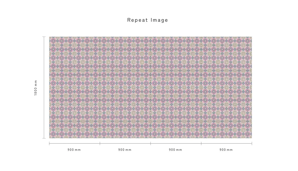 LIMELIGHT（ライムライト）のMO-AR-04はモザイク柄のアラビアンのティール色。 タイル調のデザインでオフィスの執務スペース・会議室や店舗デザインのアクセントとしてな最適な個性化を実現する壁紙クロス。 そのパターンイメージ。